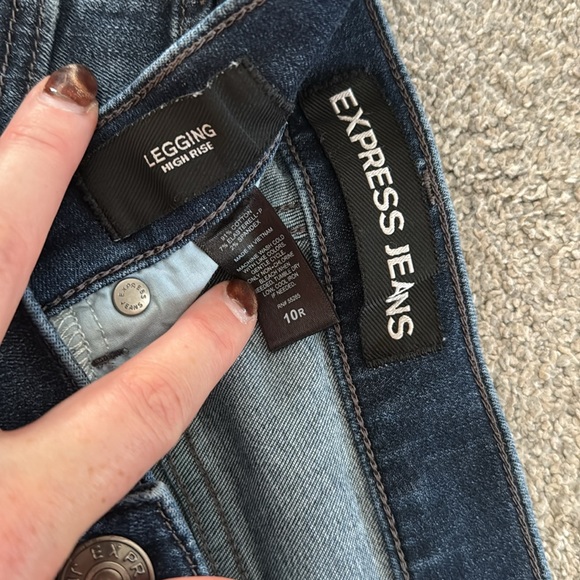Express jeans. Legging high rise- size 10R. - Picture 5 of 5